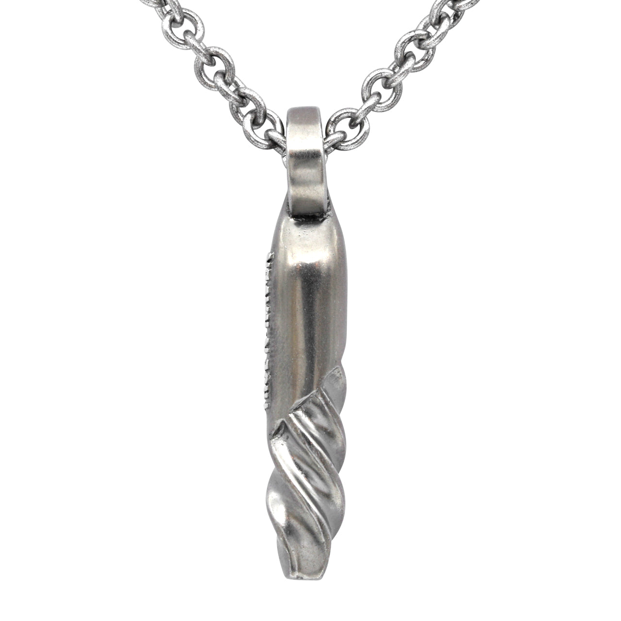 Twisted Steel Necklace Stainless Chain Pendant For Men