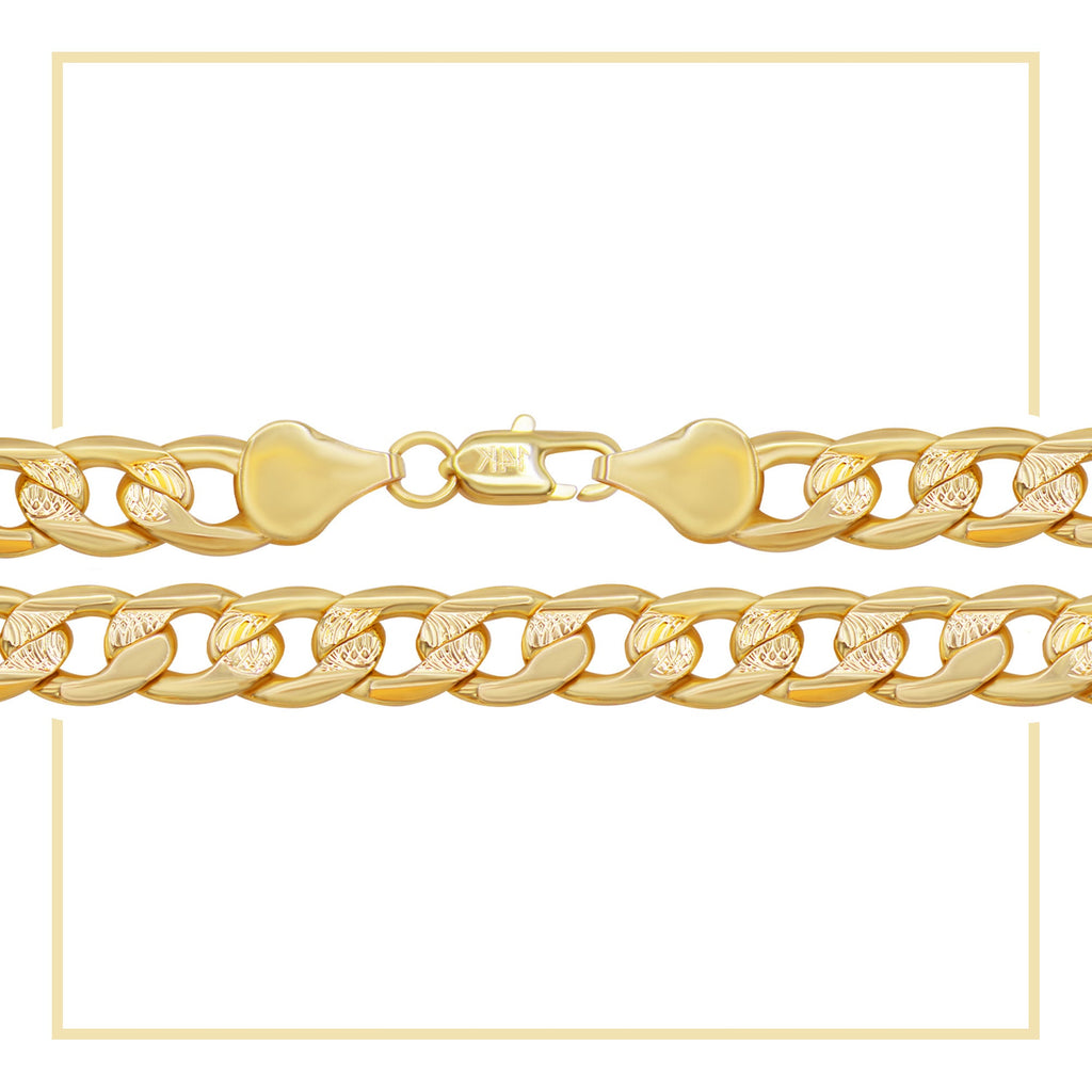 The Heritage Cuban — 14K Gold Filled, 24" · 9mm Diamond Cut