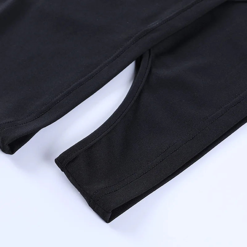 Y2K Cut-Out Sleeveless Crop Top — Women's