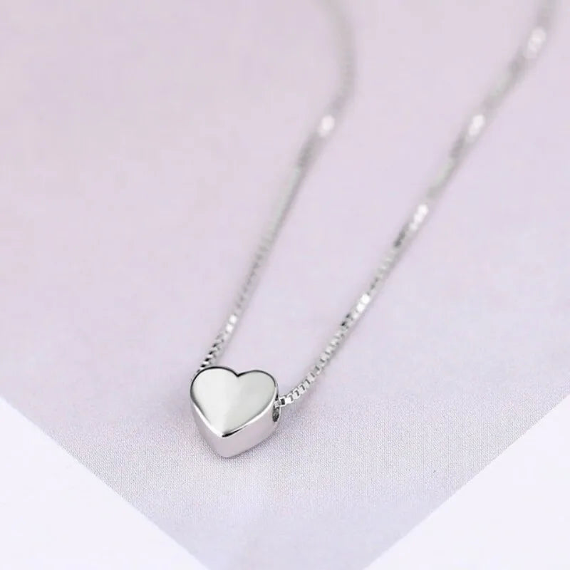S925 Sterling Silver Necklaces For Women Snake Chain Fashion Minimalist Pendant Necklace Cute Charm Necklace Birthday Gift