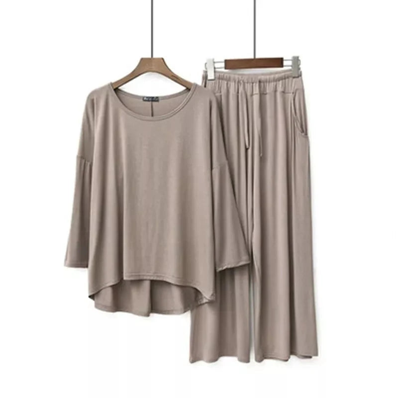 Plus Size Modal Pajamas Set