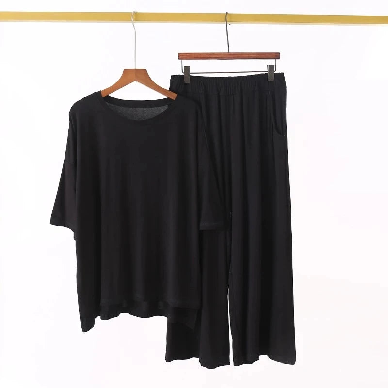 Plus Size Modal Pajamas Set