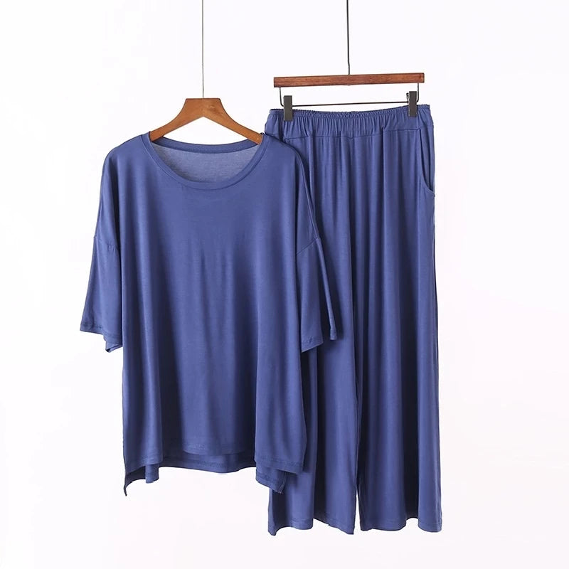 Plus Size Modal Pajamas Set
