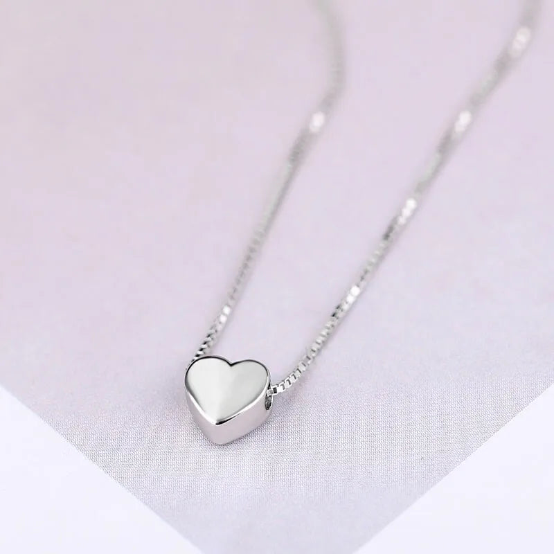 S925 Sterling Silver Necklaces For Women Snake Chain Fashion Minimalist Pendant Necklace Cute Charm Necklace Birthday Gift