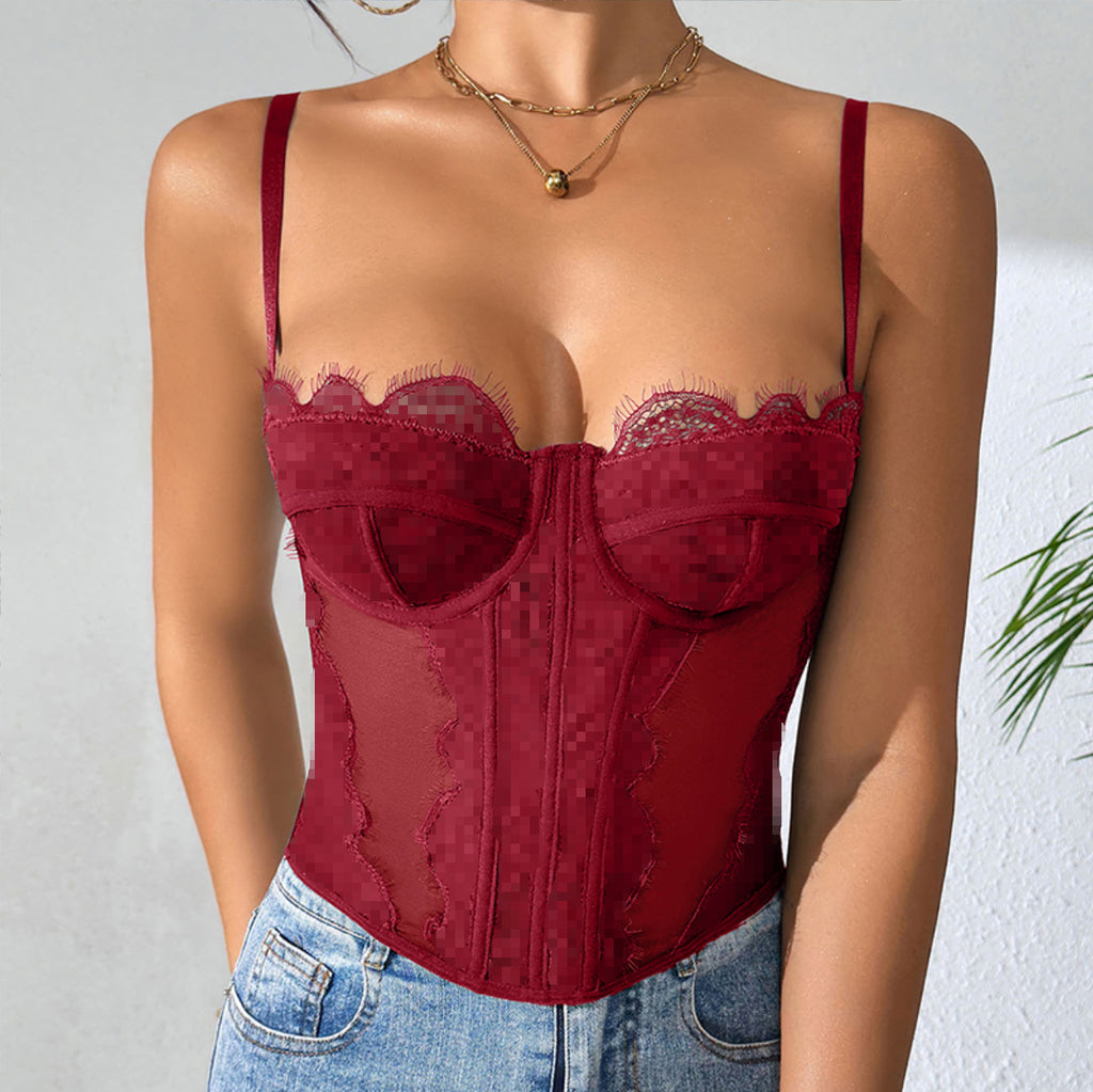 Sexy Push-Up Slim-Fit Corset Camisole Top — Women's