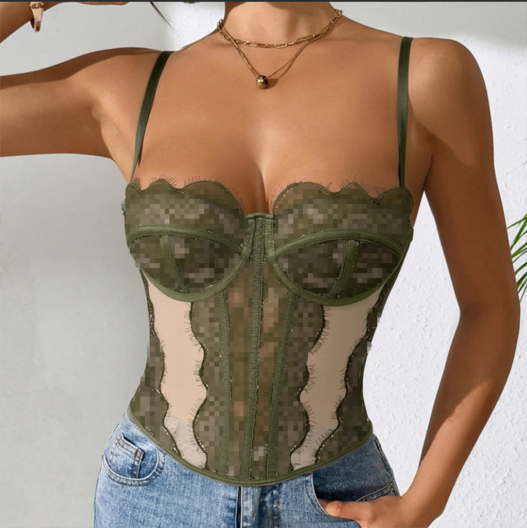 Sexy Push-Up Slim-Fit Corset Camisole Top — Women's