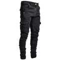 Men's Slim Fit Multi-Pocket Cargo Denim Joggers