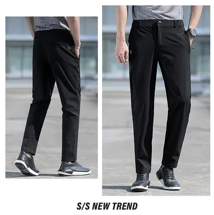 Ice Silk Quick-Dry Straight Pants