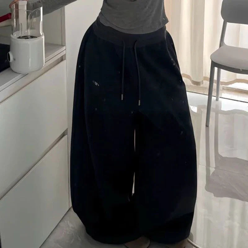 Oversized Hip-Hop Wide Leg Sweatpants