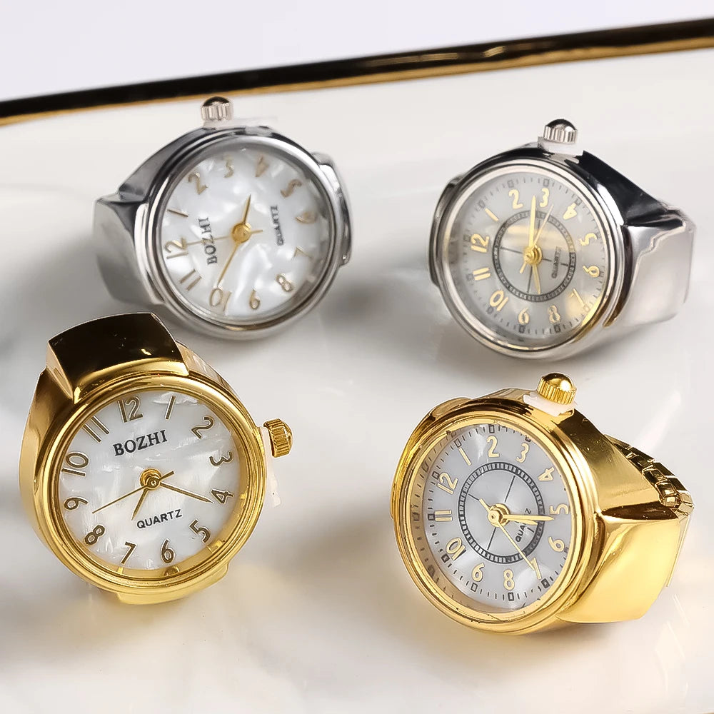 Fashion Ring Watch — Unisex Quartz Couple Jewelry