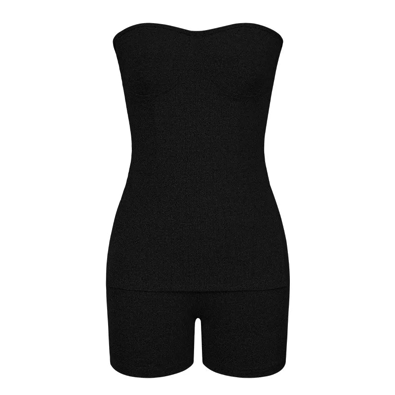 Ribbed Knit Tank & Shorts Two-Piece Set — Women's