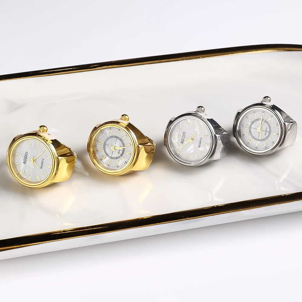 Fashion Ring Watch — Unisex Quartz Couple Jewelry