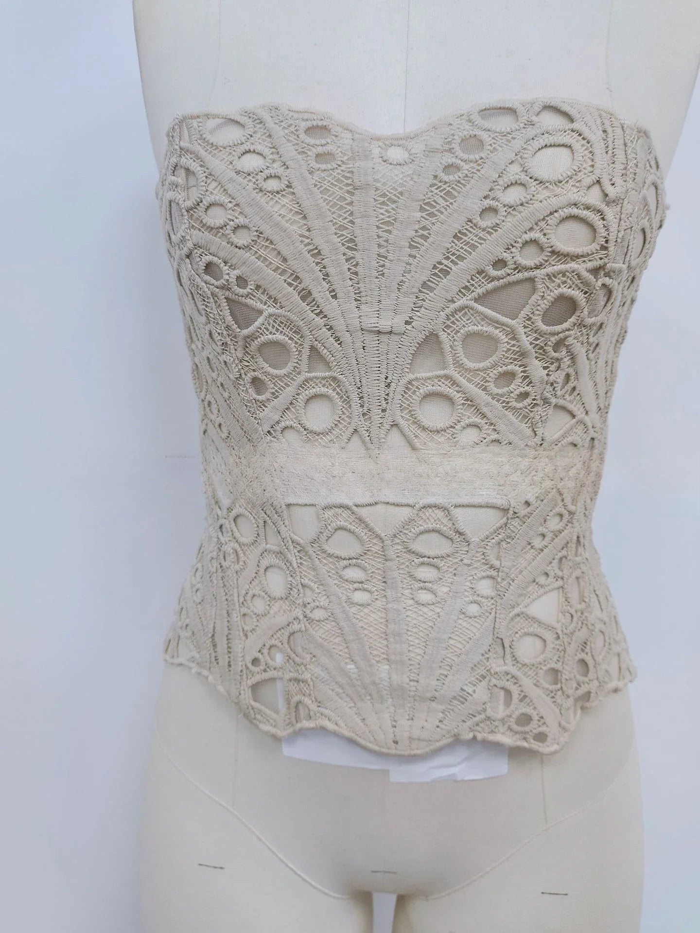 Mesh Lace Bustier Corset Top
