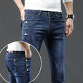 Korean Multi-Button Skinny Jeans