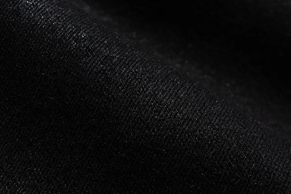 Streetwear Black Glue Coated Boot Cut for Men and Women Straight Baggy Casual Flare Pants Oversized Loose Denim Trousers