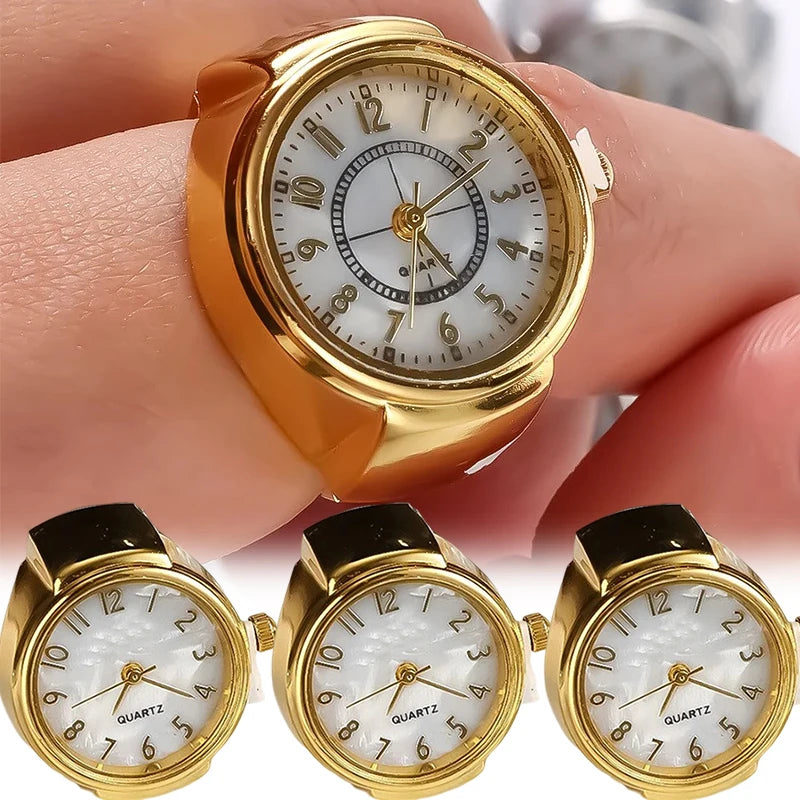 Fashion Ring Watch — Unisex Quartz Couple Jewelry