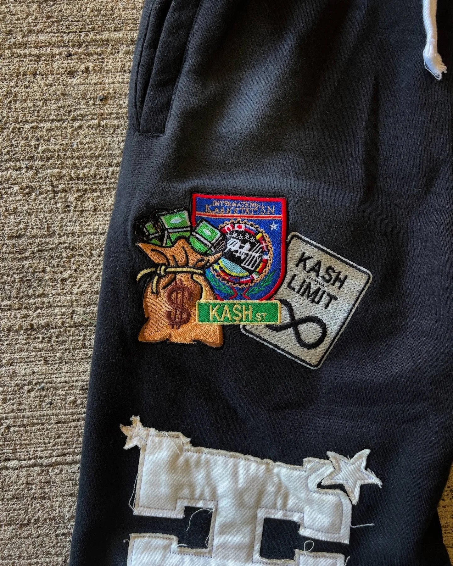 Y2K Gothic Letter Patch Baggy Sweatpants