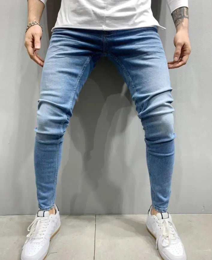 Ripped Skinny Stretch Jeans