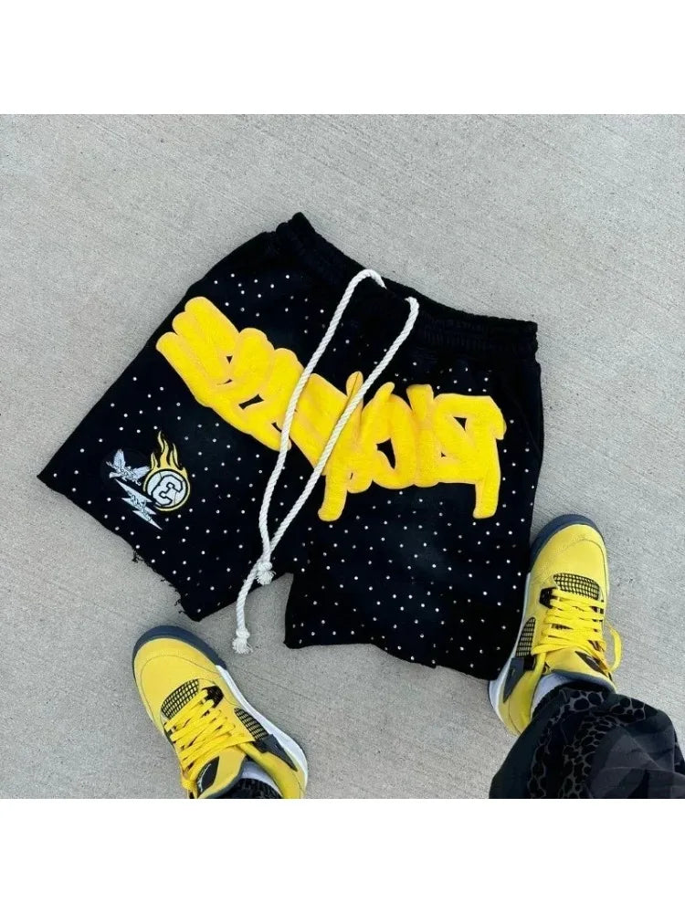 Letter Print Shorts