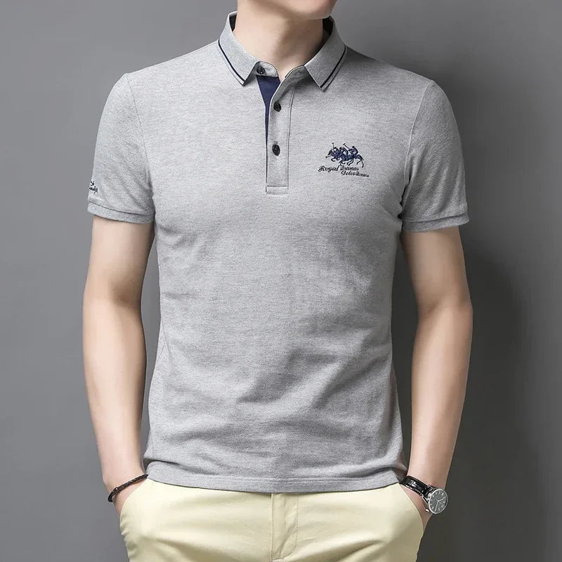 Embroidered Short Sleeve Polo