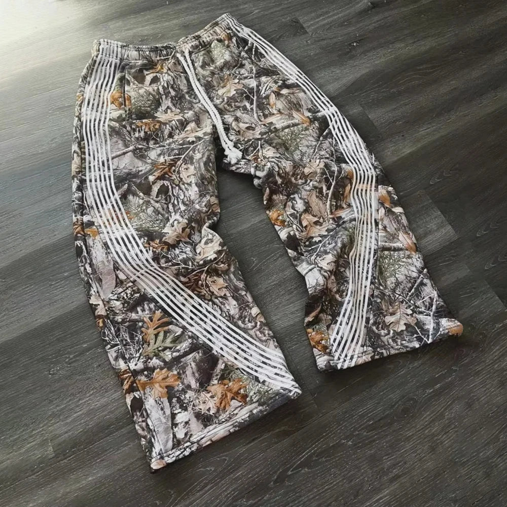 Camo Drawstring Cargo Joggers