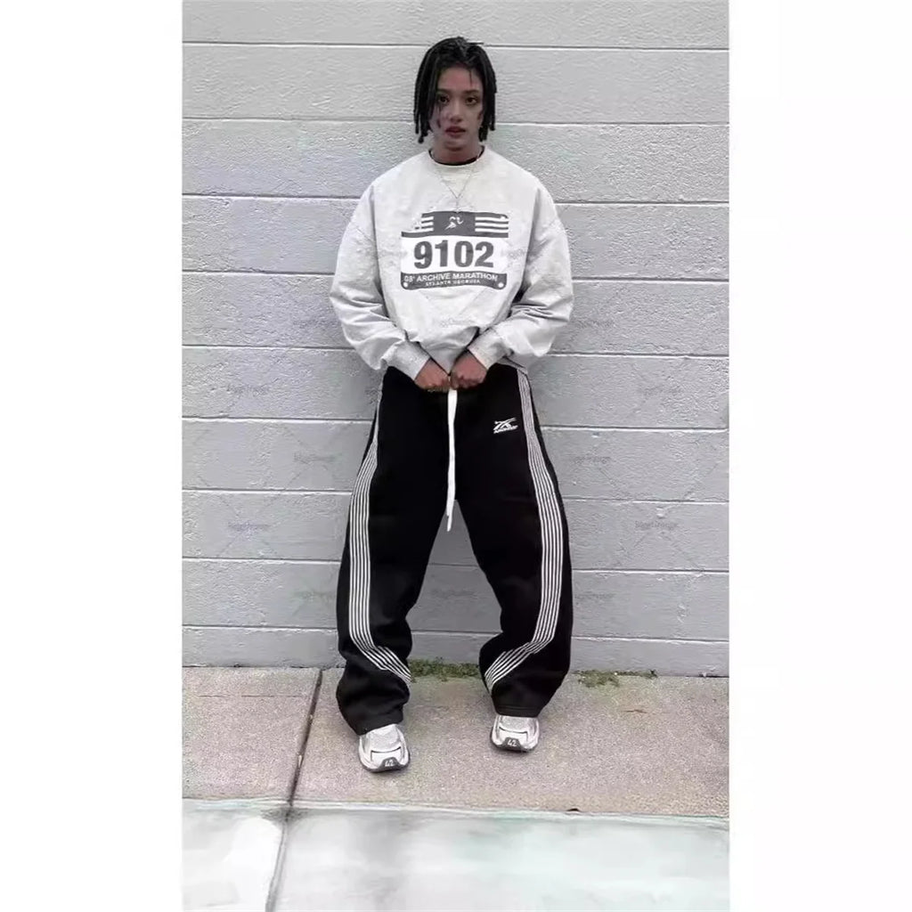 Y2K Tactical Wide Leg Sweatpants