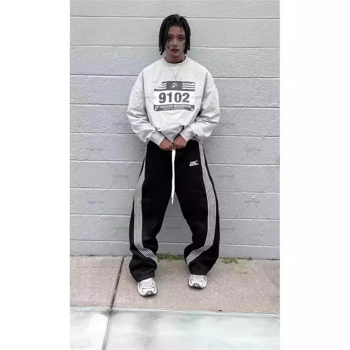 Y2K Tactical Wide Leg Sweatpants