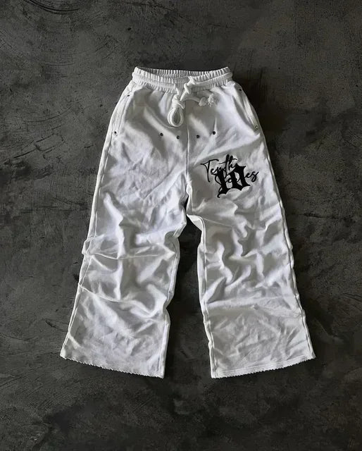 Y2K Gothic Letter Patch Baggy Sweatpants