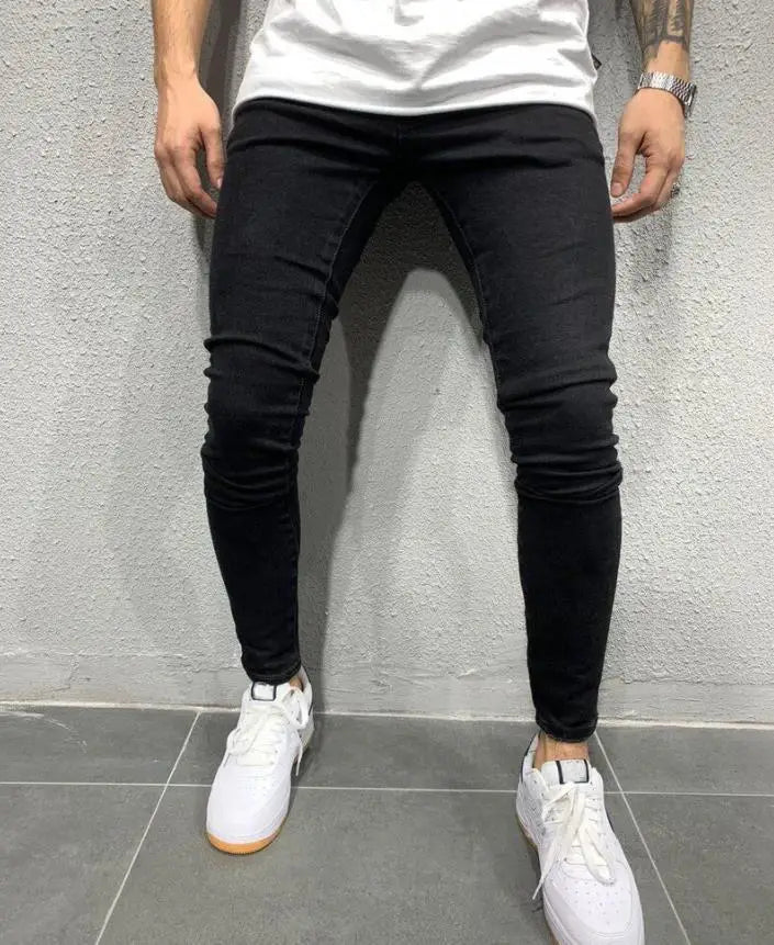 Ripped Skinny Stretch Jeans