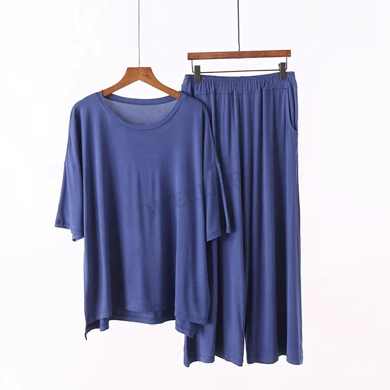 Plus Size Modal Pajamas Set