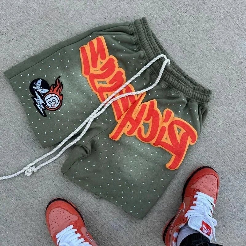 Letter Print Shorts