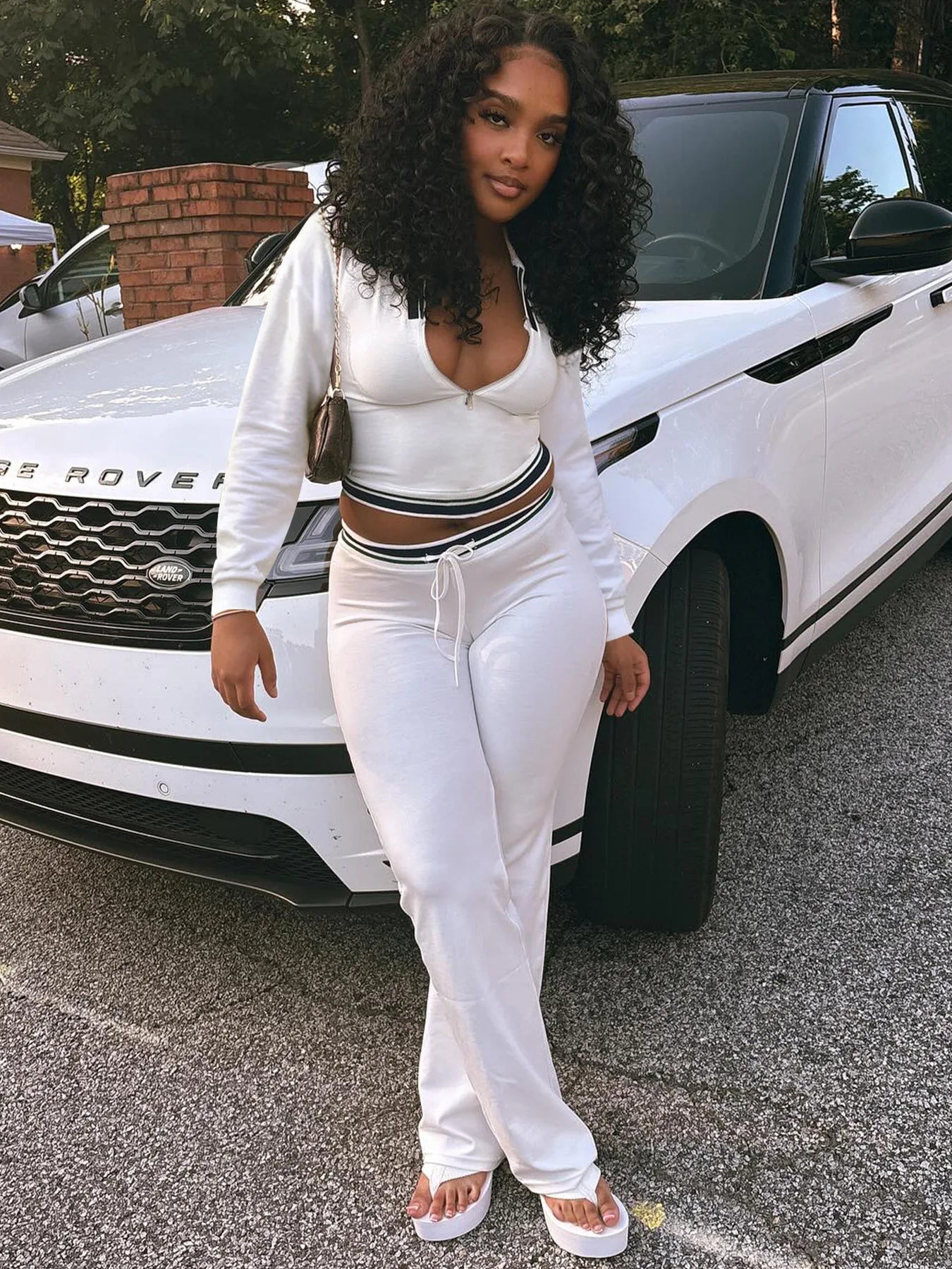 Sexy Streetwear Tracksuit Set — Women's Two-Piece