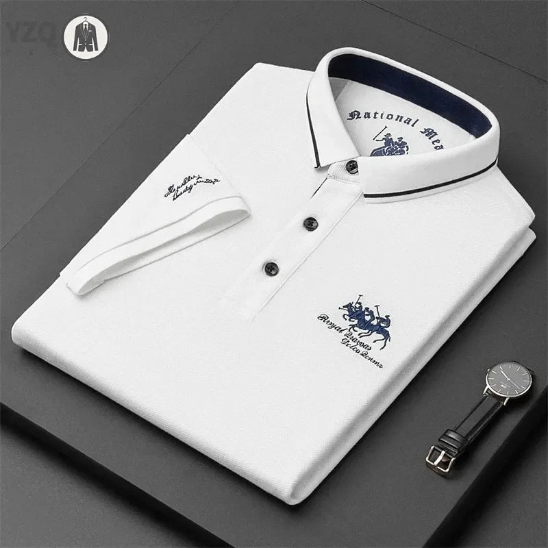 Embroidered Short Sleeve Polo