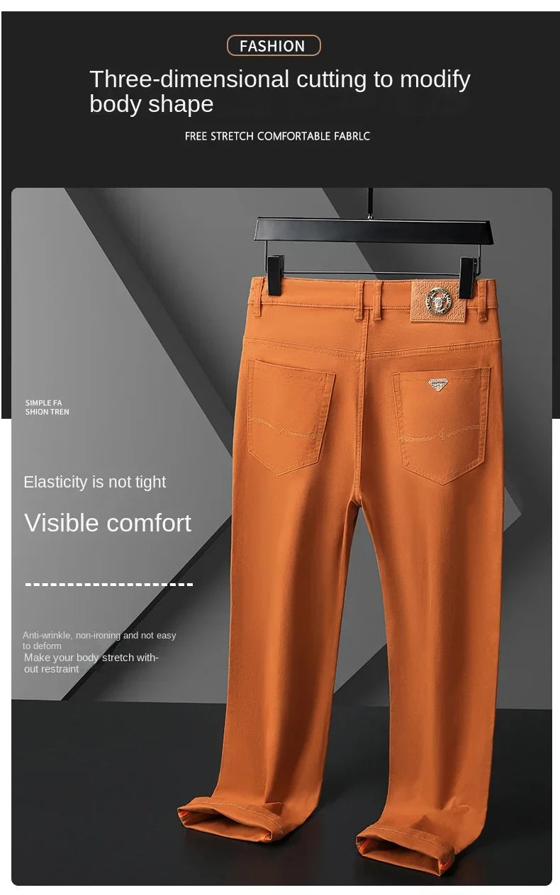 The Spectrum Slim — Seven-Color Stretch Jean