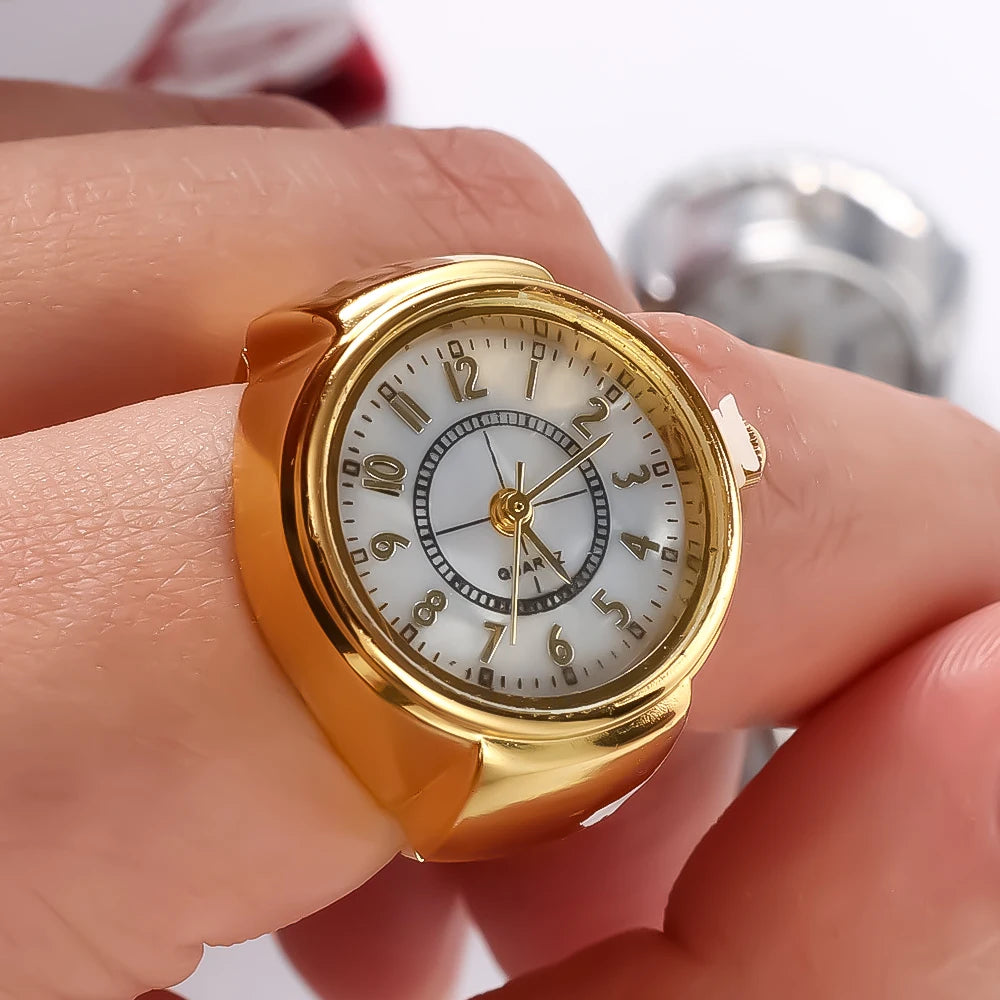 Fashion Ring Watch — Unisex Quartz Couple Jewelry