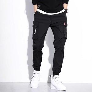 2026 New Trendy Solid Color Pants, Multi Flap Pocket Men's Cargo Pants, Loose Casual Outdoor Pants, Hombre Work Pants oversized