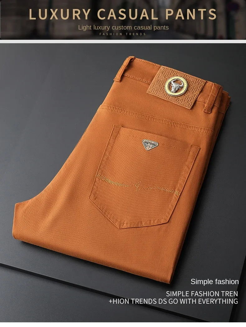 The Spectrum Slim — Seven-Color Stretch Jean