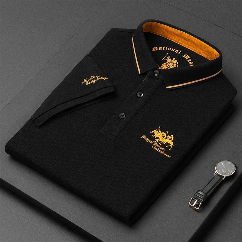 Embroidered Short Sleeve Polo
