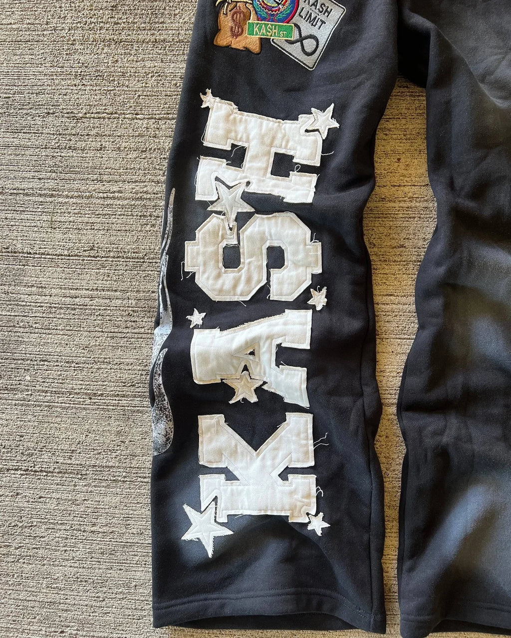 Y2K Gothic Letter Patch Baggy Sweatpants
