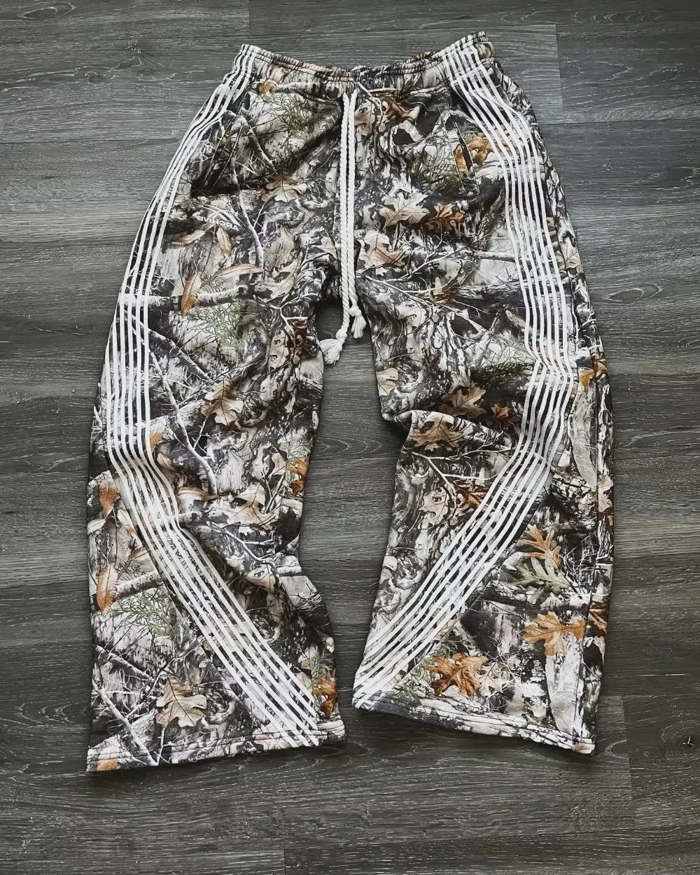 Camo Drawstring Cargo Joggers