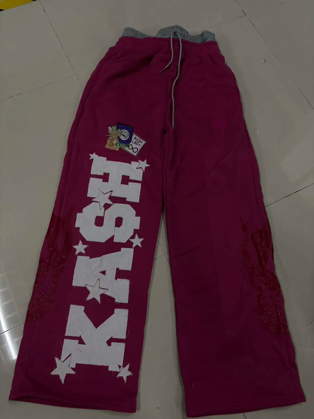 Y2K Gothic Letter Patch Baggy Sweatpants