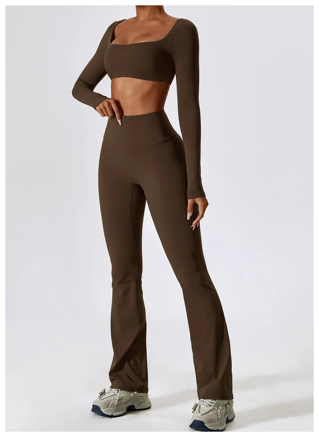 Seamless Yoga Set – Leggings & Crop Top