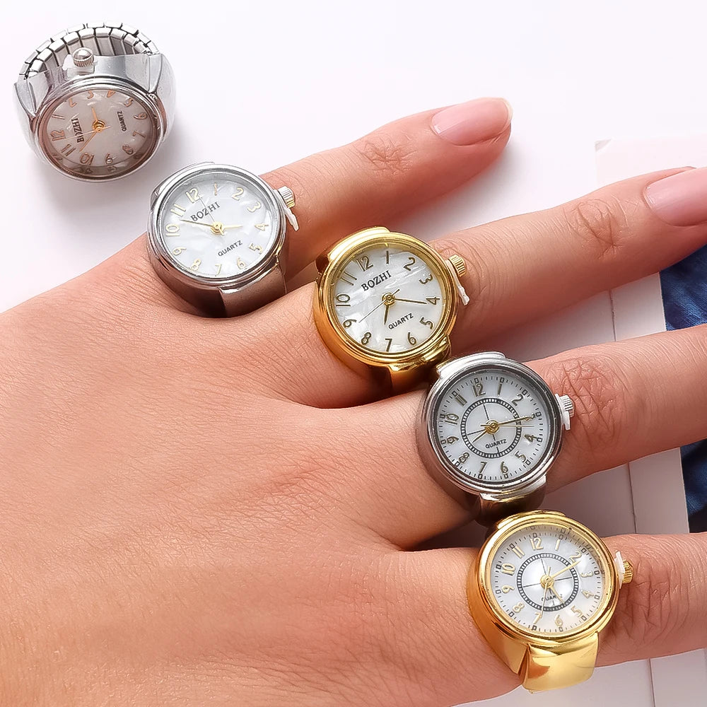Fashion Ring Watch — Unisex Quartz Couple Jewelry