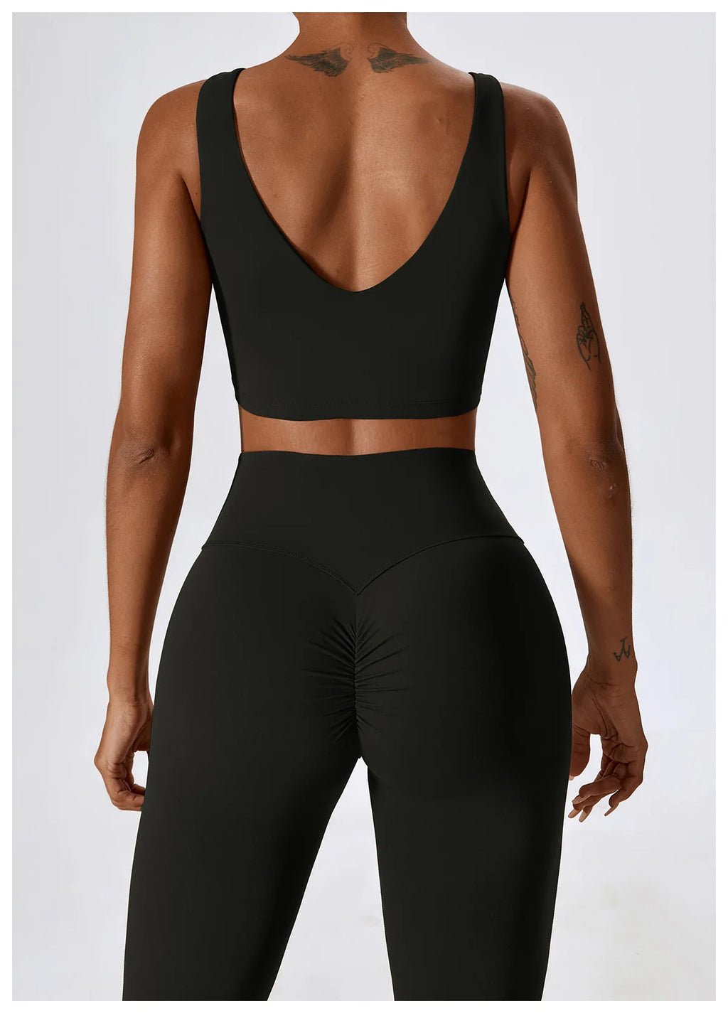 Seamless Yoga Set – Leggings & Crop Top