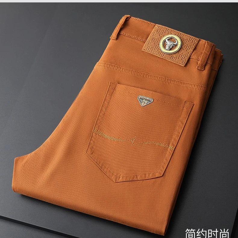 The Spectrum Slim — Seven-Color Stretch Jean