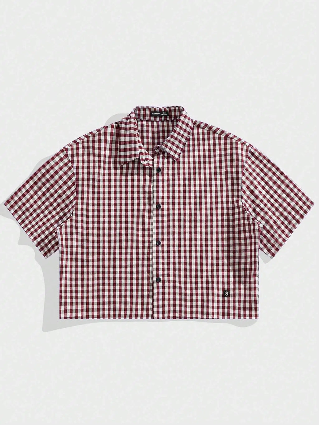 Y2K Plaid Cropped Shirt