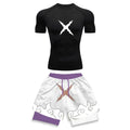 Men's Printed Compression Sports Two-Piece Set