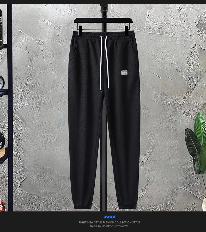Men's Waffle T-Shirt & Shorts Tracksuit Set