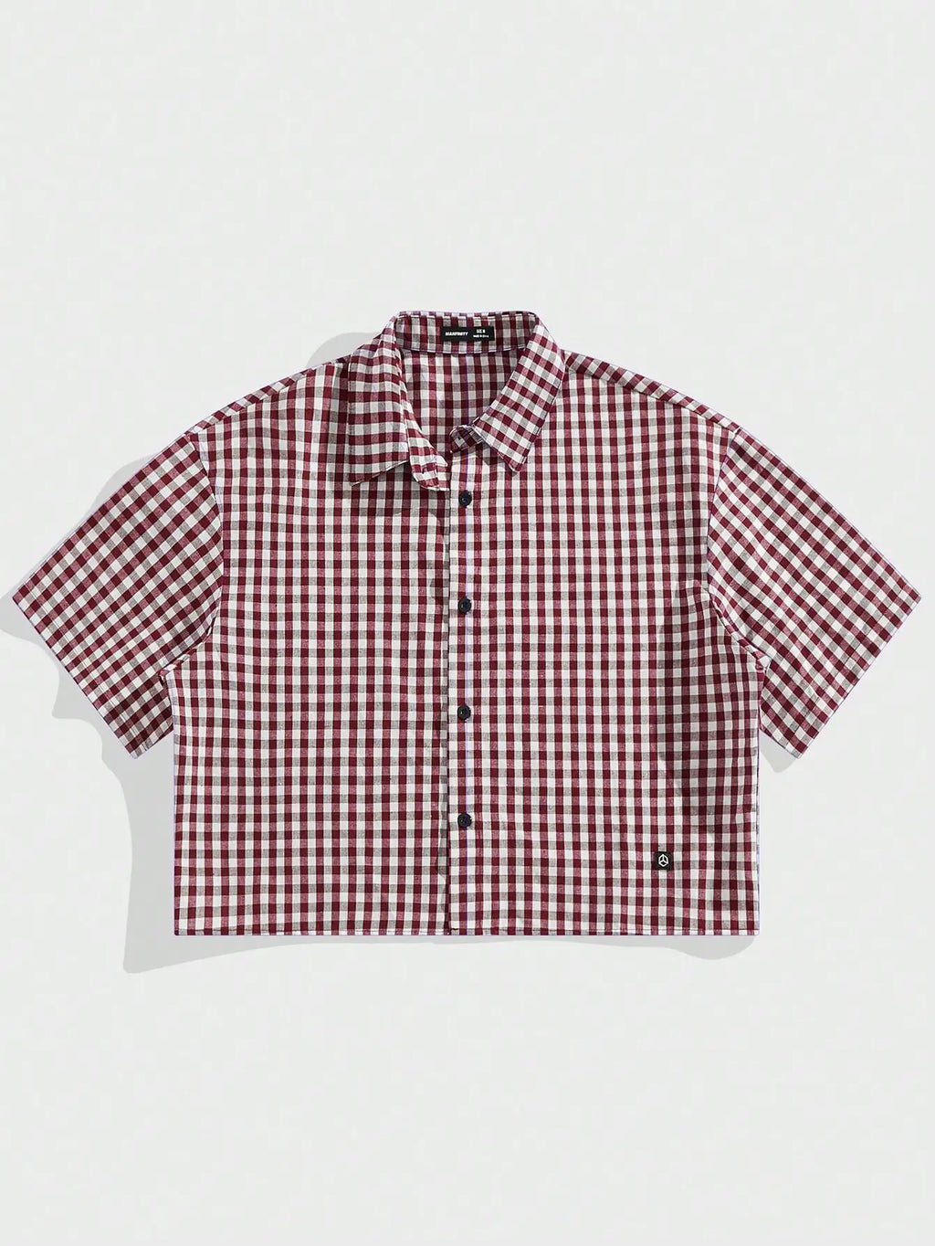 Y2K Plaid Cropped Shirt