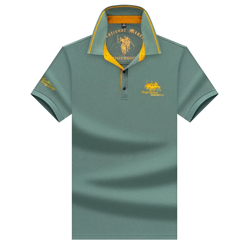 Embroidered Short Sleeve Polo